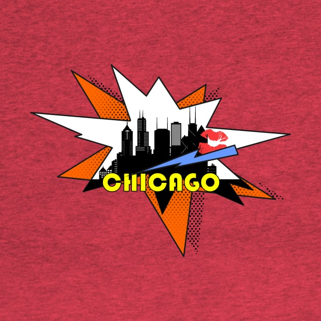 Chicago Pop art by DimDom